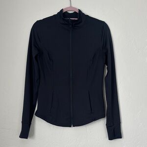 Black Athletic Full-Zip Jacket